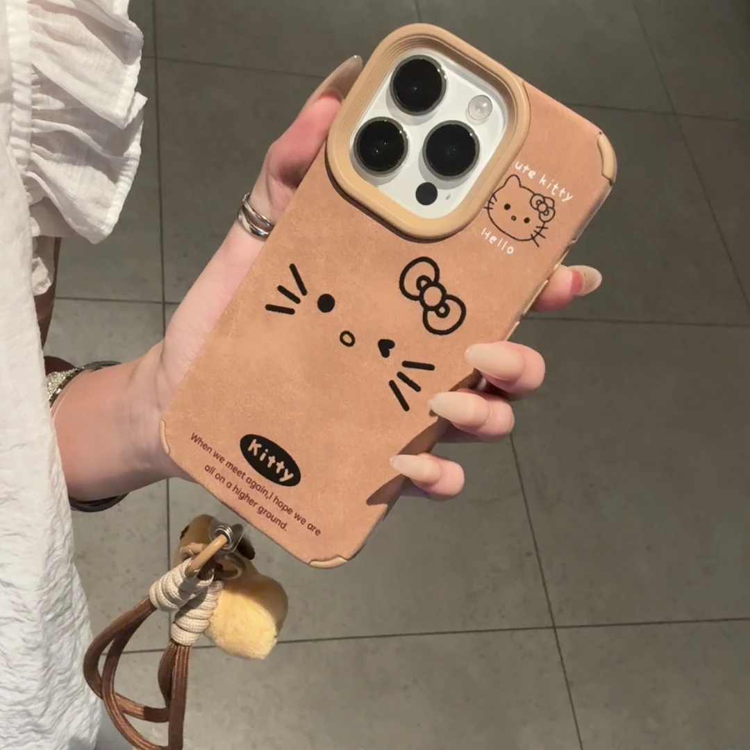 TPU皮质凯蒂表情手机壳苹果16