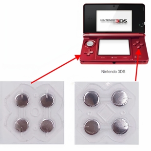任天堂3DS/3DSLL/XL游戏机金属弹片贴按键贴纸NEW3DS锅仔片Switch