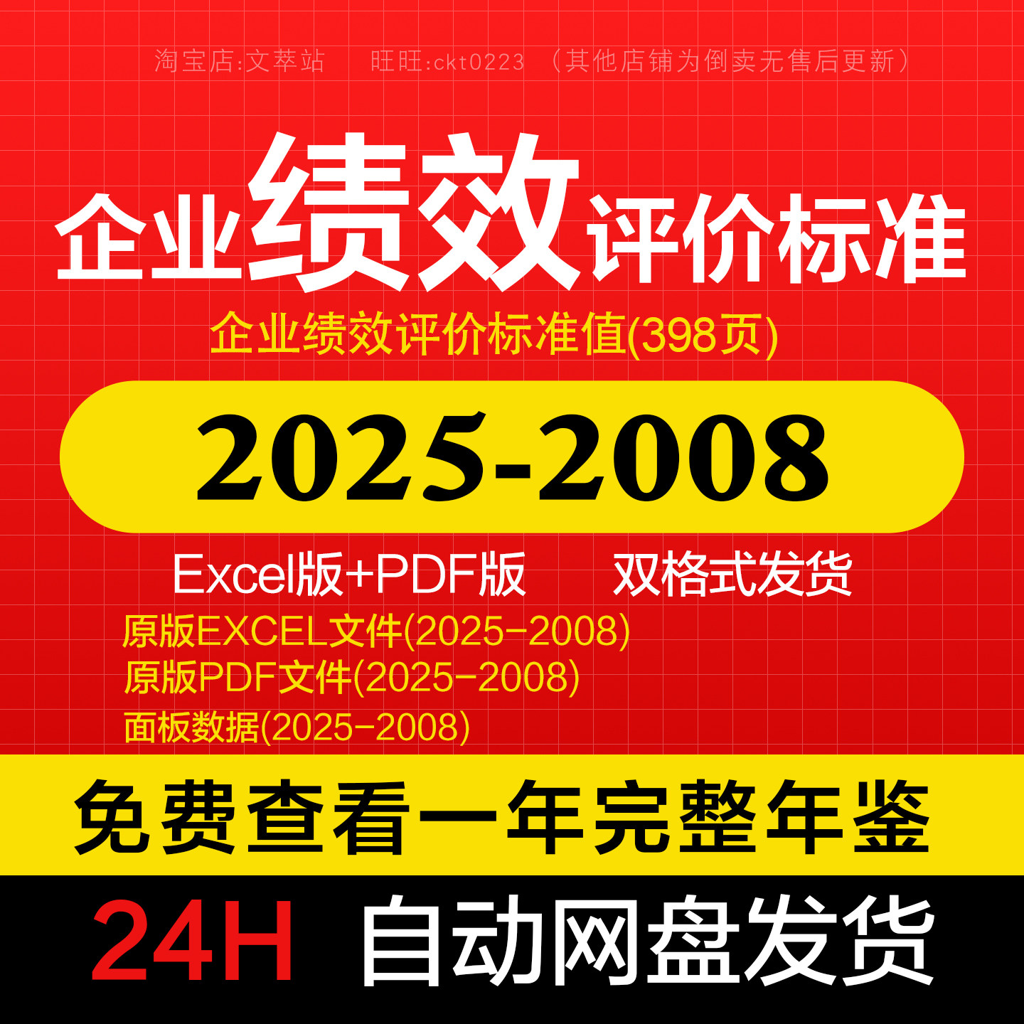 国资委2008-2025企业绩效评价标准值 行业维度评价考核指标电子版