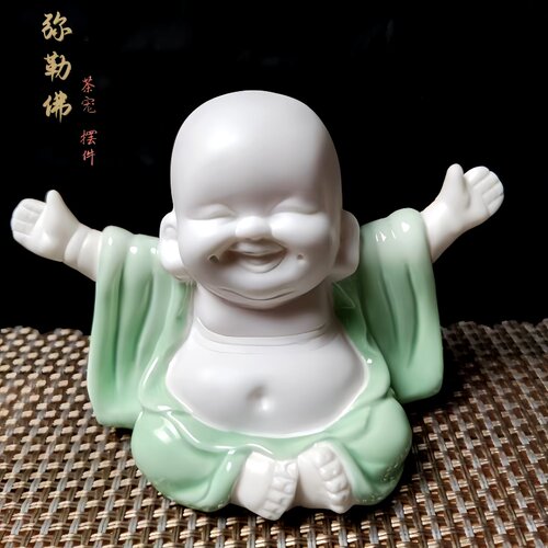 陶瓷弥勒佛摆件笑口常开
