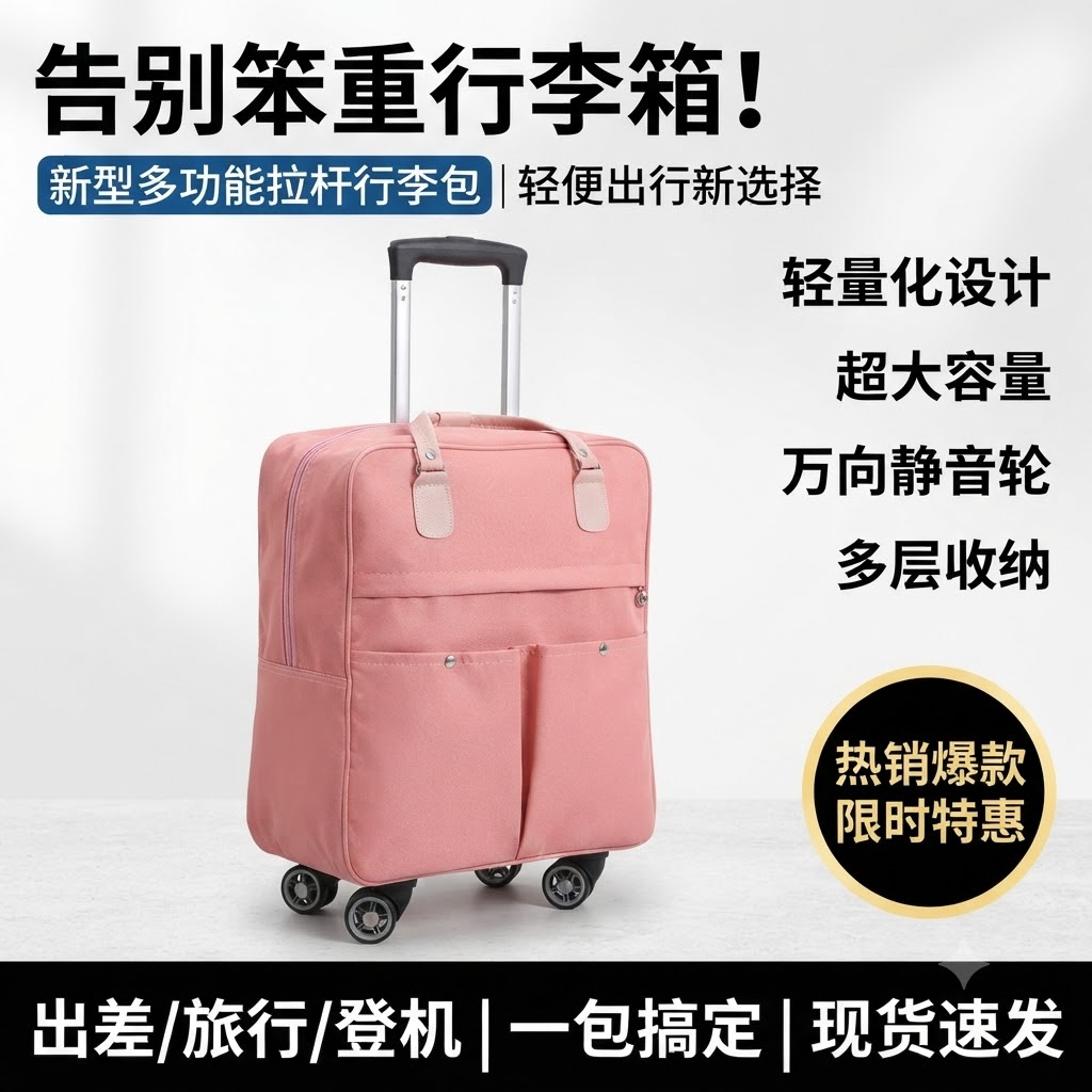 新型拉杆行李包2026新款手拉背囊