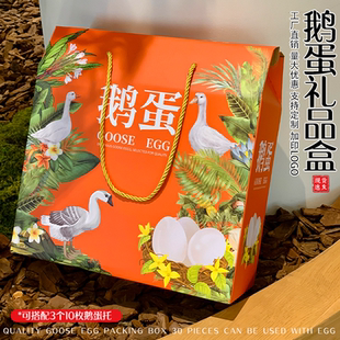 散养鹅蛋包装盒20枚30枚通用礼品盒高档空盒子鹅蛋托防震纸箱现货