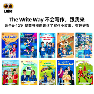 Write Way儿童写作启蒙套装 10册6 个单词量 The 12岁小学生不会写作辅导书2000 英文分级读物 仅点读