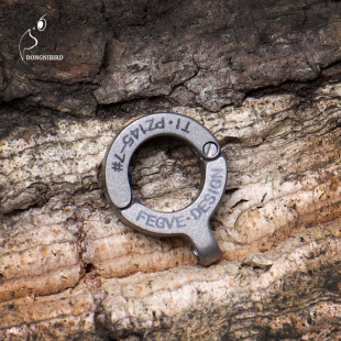 磨砂质感可拆螺丝不伤脚纯钛合金鹦鹉脚环扣凯克金太阳金刚脚环