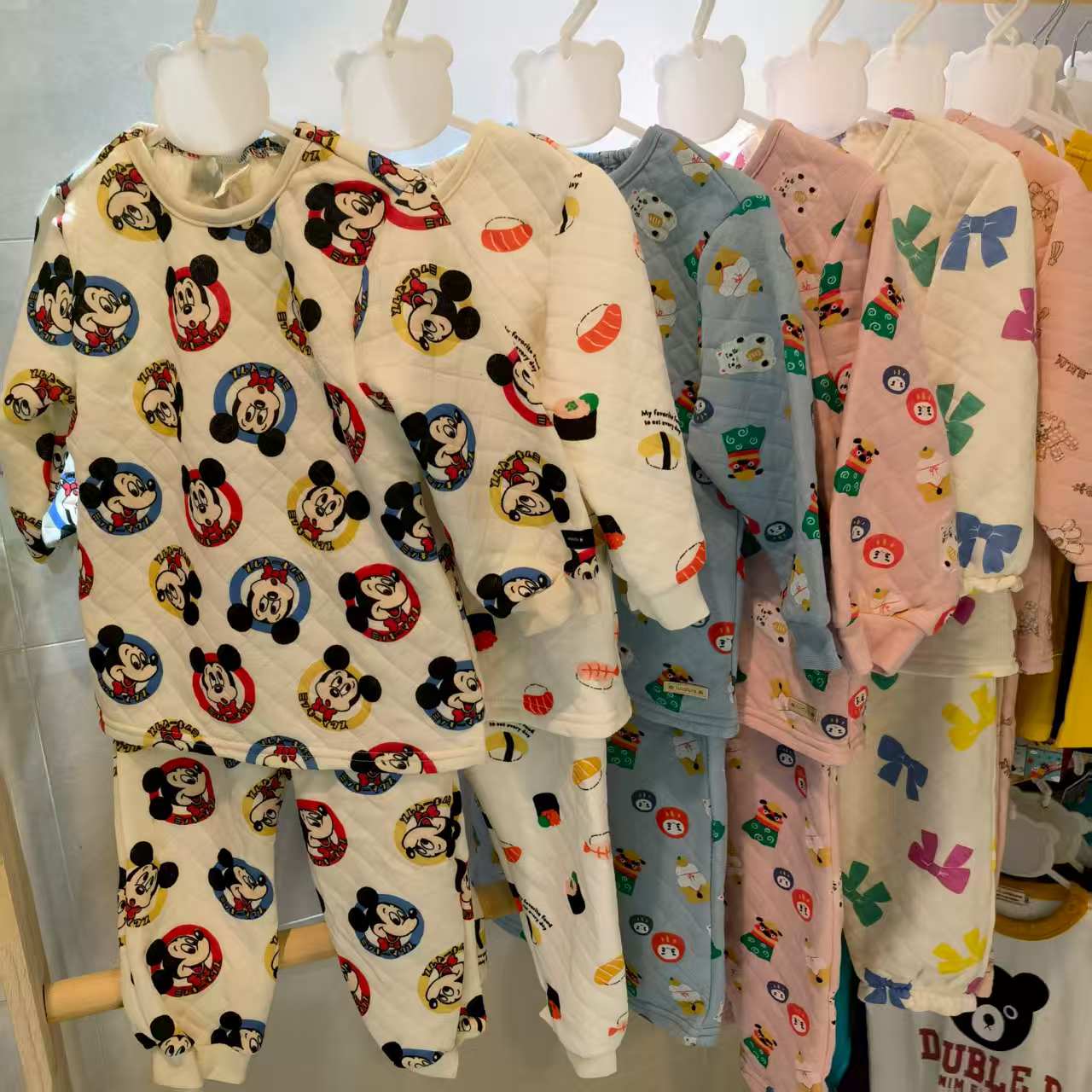 原D日系儿童秋冬居家服套装 25年新款futa空气棉睡衣睡裤柔软家居