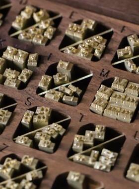 方孔字模盒   MOVE字模 古董字模   【木爻Craft】