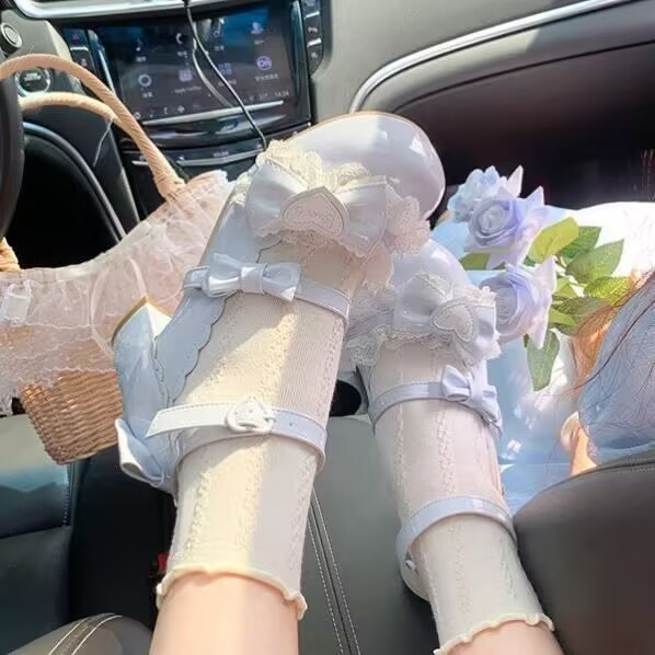 洛丽塔鞋子原创正版lolita鞋可爱日系甜妹公主鞋蕾丝蝴蝶结百搭鞋