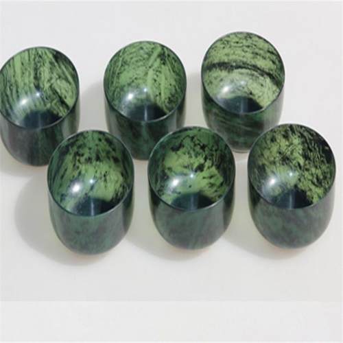 墨玉酒杯功夫茶茶杯茶具酒具酒泉夜光杯祁连墨玉精品夜光杯包邮