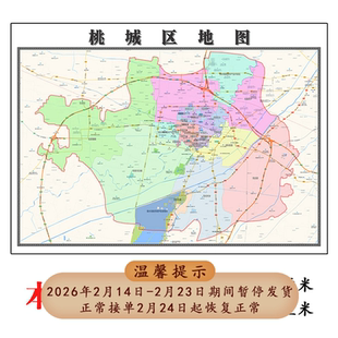 桃城区地图1.15m折叠版衡水市会议办公室装饰画客厅背景墙贴图