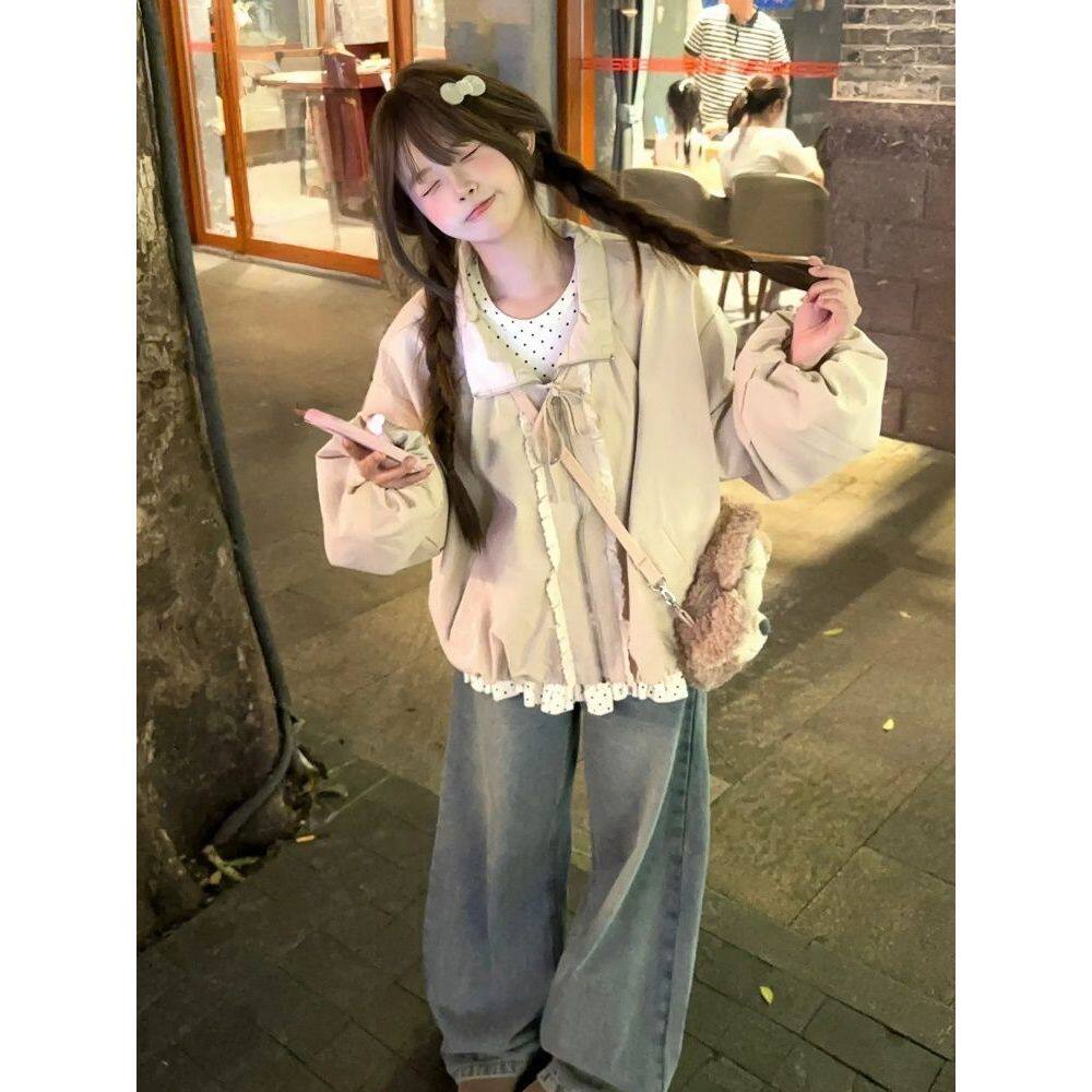 【云糯晚风】日系甜美少女感减龄上衣新款乖巧可爱简约风外套