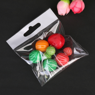 双面7丝10×18opp透明包装袋自粘袋饰品袋白色飞机孔卡头袋100个