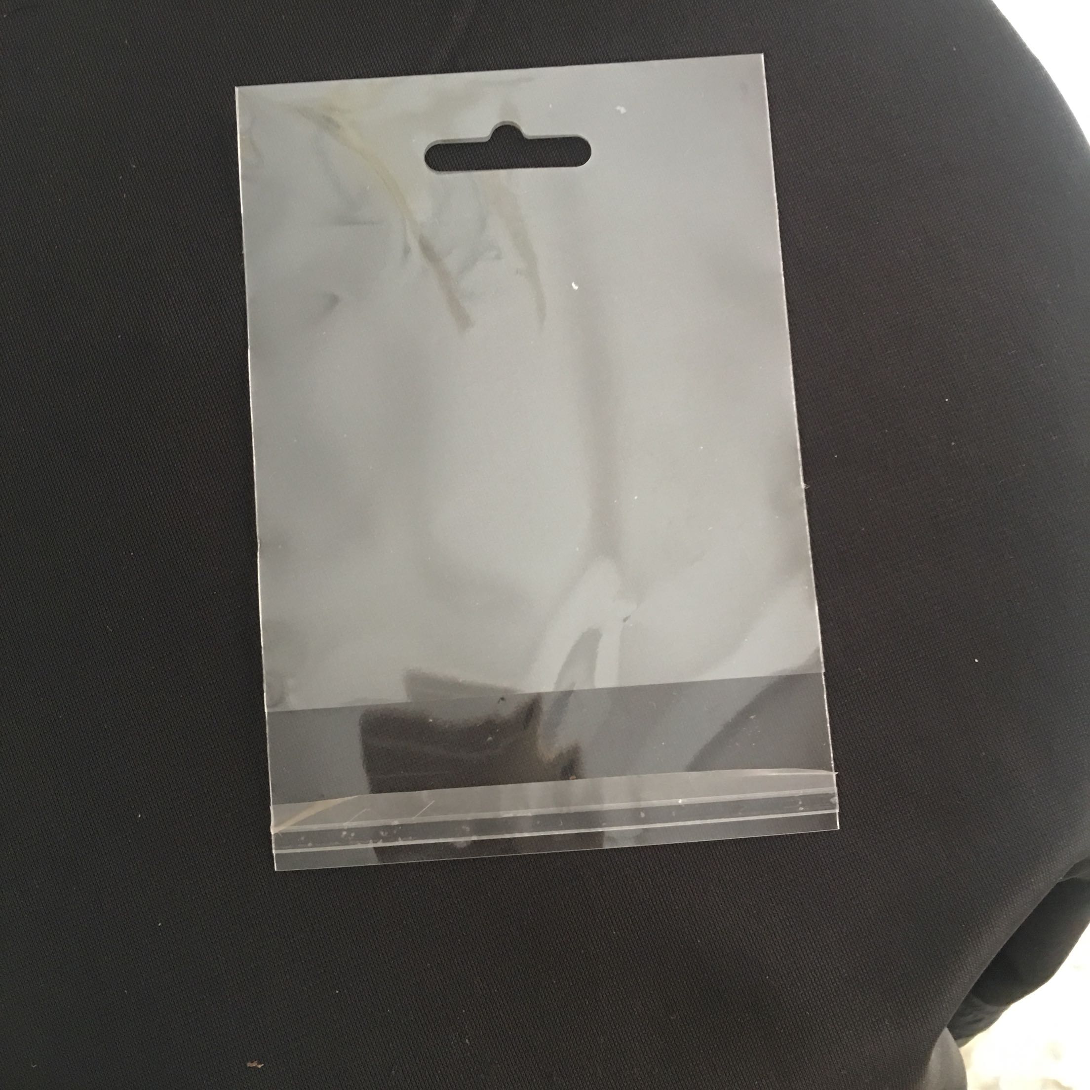 厂家批发加厚9丝8*20opp不干胶自粘袋饰品玩具等包装袋100飞机孔