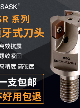 数控ASR06锁牙式铣刀头钨钢抗震可换式螺纹刀头配EPNW0603N8刀片