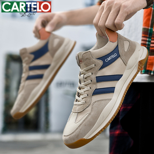 卡帝乐鳄鱼男鞋夏款运动鞋潮流男士休闲鞋网面透气板鞋帆布鞋子
