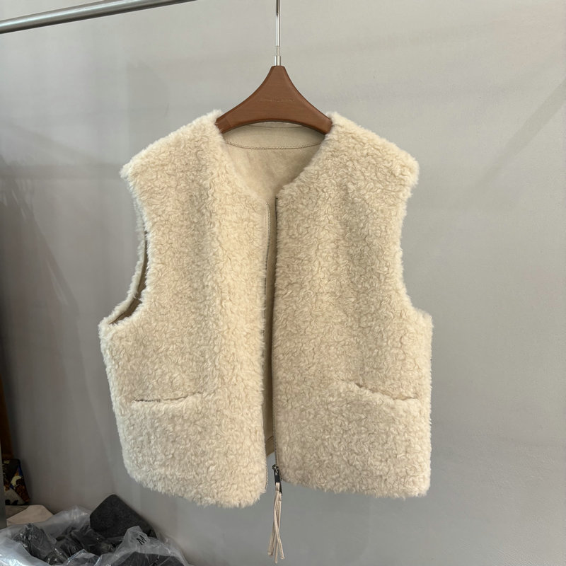 Wool100减龄休闲绵羊毛背心