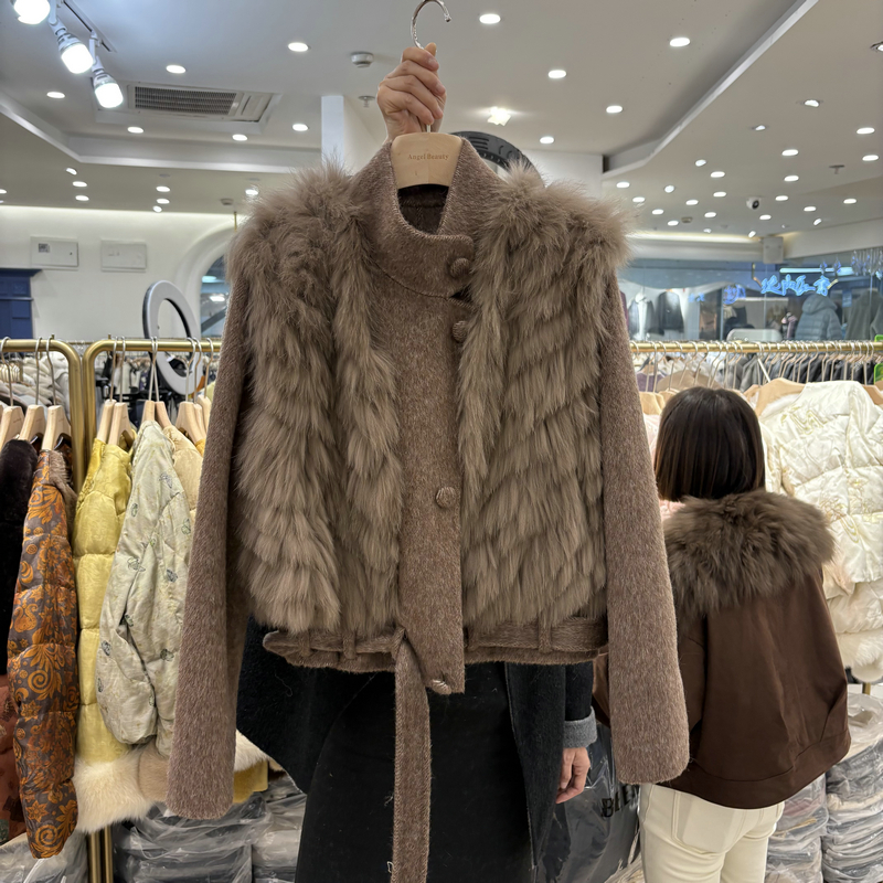 气质时髦叠穿高端欧货皮草大衣25