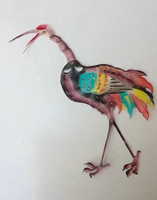 仙鹤 动感儿童玩耍皮影