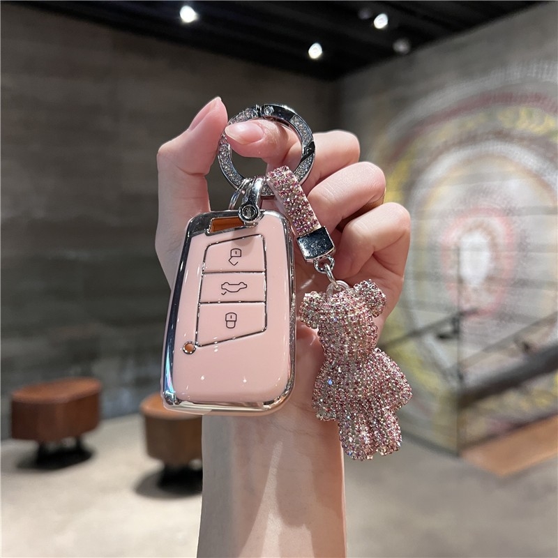 大众高尔夫8钥匙套rline八代专用21款途昂x揽境高档id4x车钥匙套