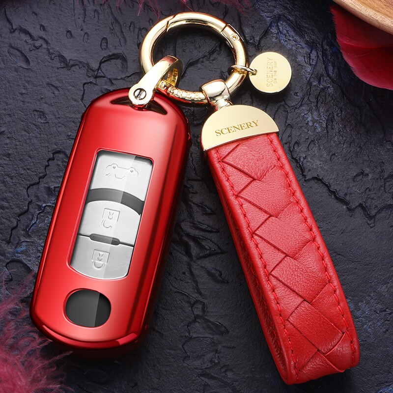 马自达cx4钥匙套高档2020款一汽马自达cx-4钥匙套真皮车钥匙扣包