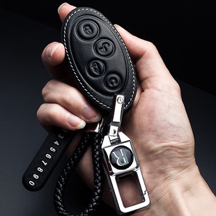 秦Pro燃油版比亚迪宋MAX车钥匙套包扣dm全包型保护套19款高档元S7