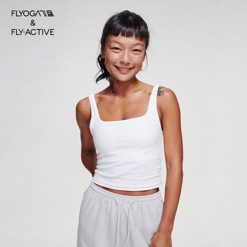 FLYOGA飞蓝聚拢运动带胸垫上衣