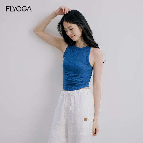 FLYOGA飞蓝瑜伽服带胸垫健身服跑步户外背心女士夏季外穿运动上衣
