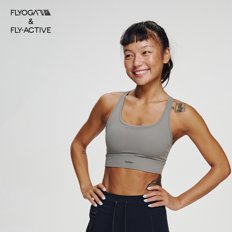 FLYOGA飞蓝运动瑜伽背心带胸垫