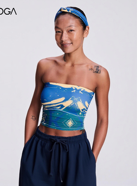 FLYOGA飞蓝抹胸插杯瑜伽普拉提运动上衣亲肤舒适透气显瘦53106