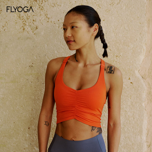 FLYOGA飞蓝瑜伽服带胸垫普拉提绝美训练夏季健身工字运动背心女士