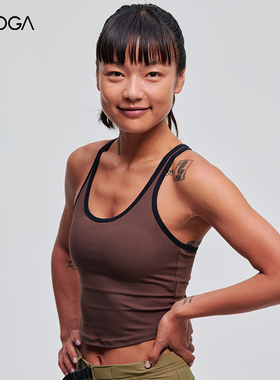 FLYOGA飞蓝瑜伽羽感运动背心女一体杯内衣健身跑步训练服51230