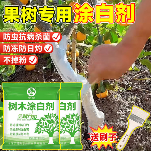 果树专用涂白剂防日灼防虫咬防冻