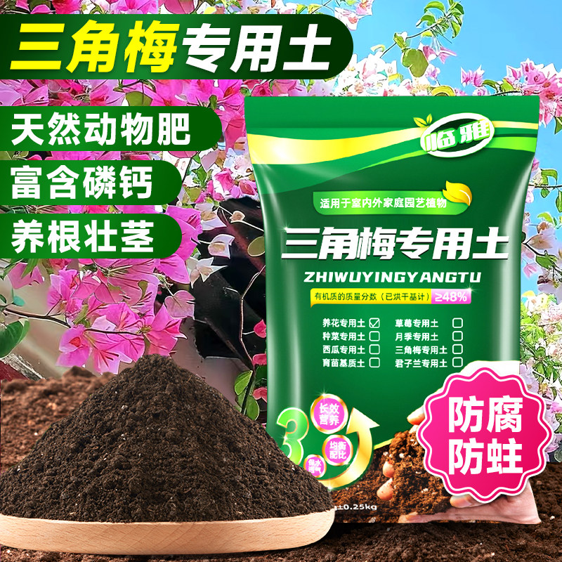 三角梅专用土营养土养花通用专用图片