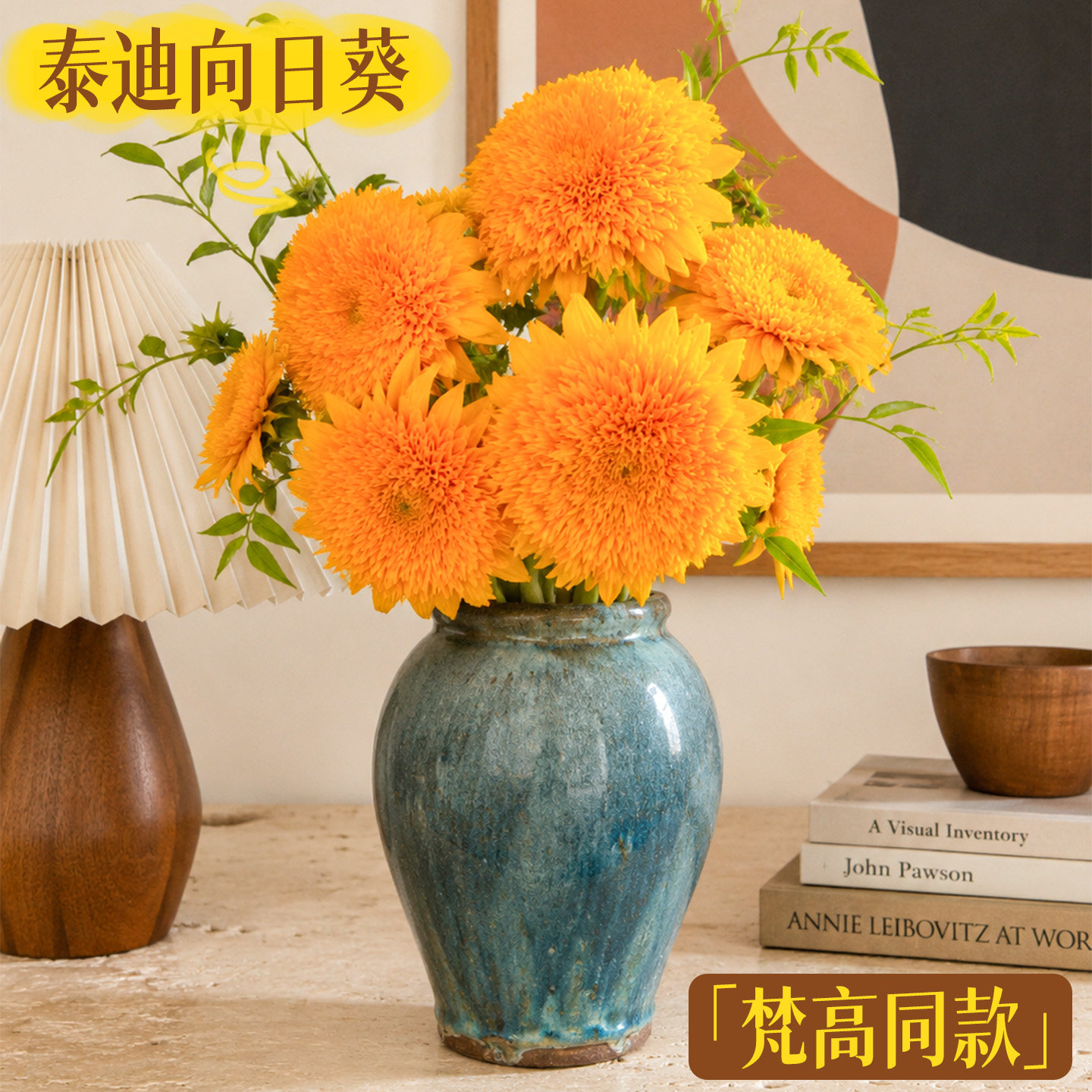 泰迪向日葵超大花盘【梵高同款】图片