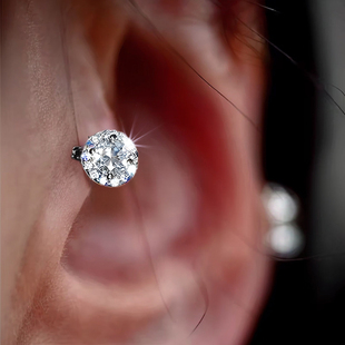 边缘耳骨925纯银针耳骨钉女高级感轻奢独特小耳扣耳骨环耳钉耳环