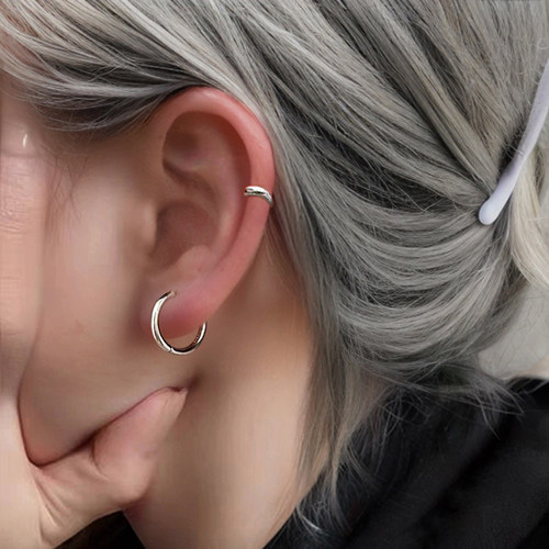 卡仕达纯银针简约没有女卡扣设计