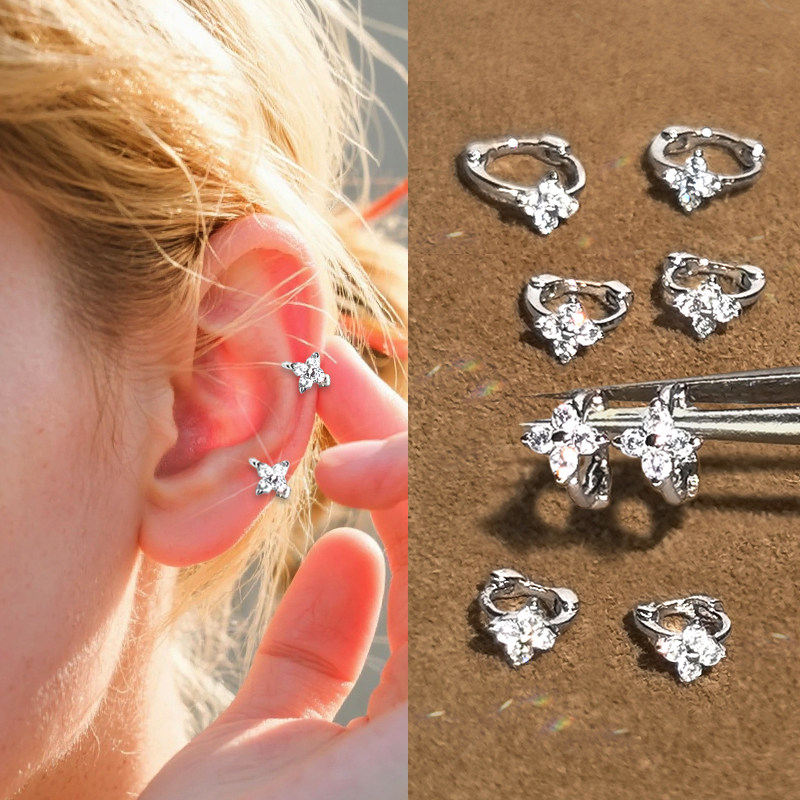 爆闪花朵925纯银针耳骨钉女耳圈圈圈睡觉免摘养耳洞耳扣耳钉耳环,饰品/流行首饰/时尚饰品新,耳环,淘宝优惠券,粉丝福利购,淘宝优惠卷