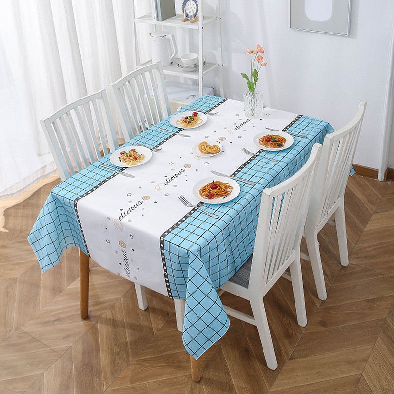 欧式茶几台布简约现代黑白餐桌布