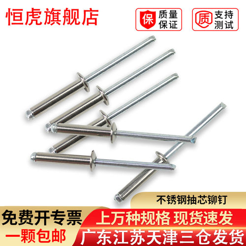 304不锈钢平圆头抽芯铆钉
