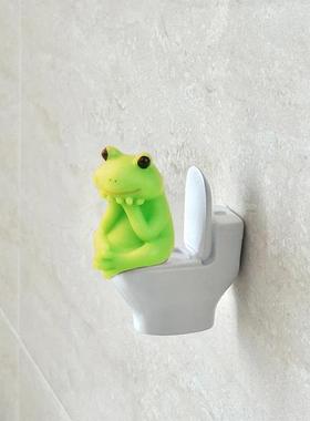 【厕所搭子】马桶青蛙摆件桌面可爱稀奇古怪卫生间好物创意小礼物
