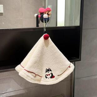 擦手巾可挂超强吸水加厚不掉毛厨房卫生间浴室大号臭卡通猫咪