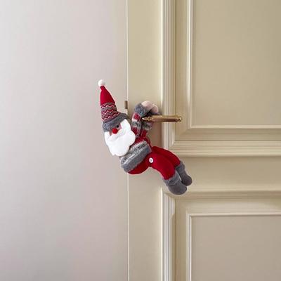 圣诞节装饰门把手圣诞老人挂件家居氛围场景布置挂饰可爱客厅门挂