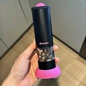 电动白胡椒粒带研磨器粗细可调现磨海盐黑胡椒研磨机 厨房好物