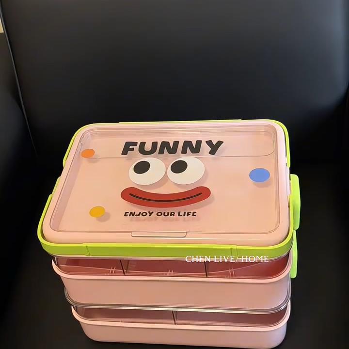 多巴胺积木收纳盒日用品小颗粒零件整理箱儿童玩具积木收纳箱子