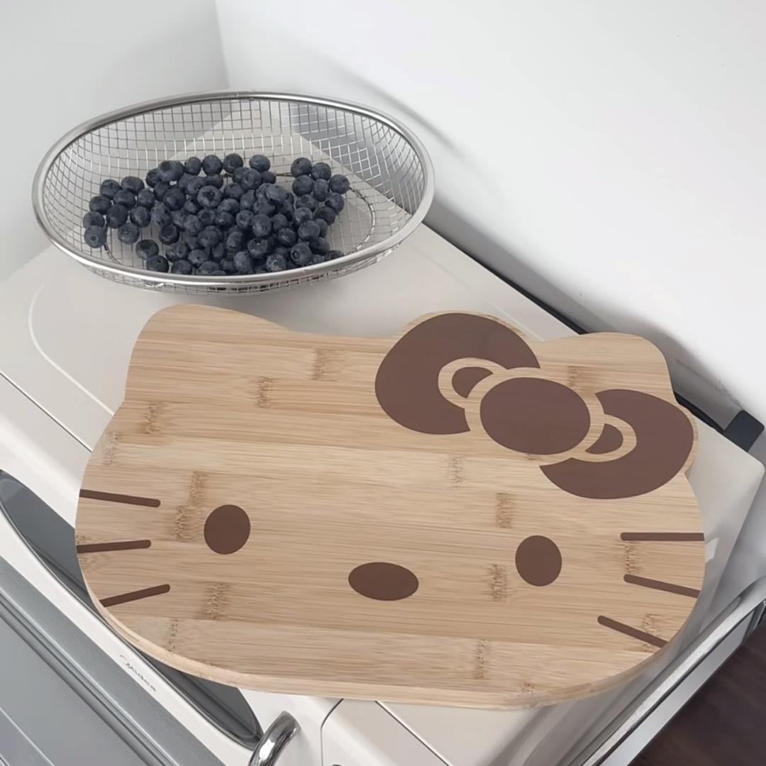 Kitty猫实木菜板防霉抗菌家用食品级切菜板水果案板宝宝辅食砧板