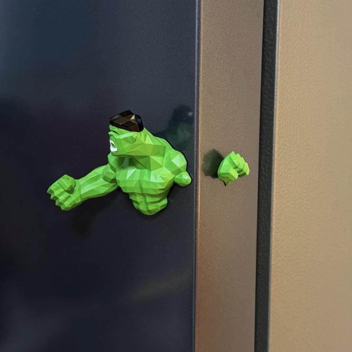 漫威复仇者联盟绿巨人冰箱贴磁贴挥舞拳头创意3D立体磁铁家居装饰
