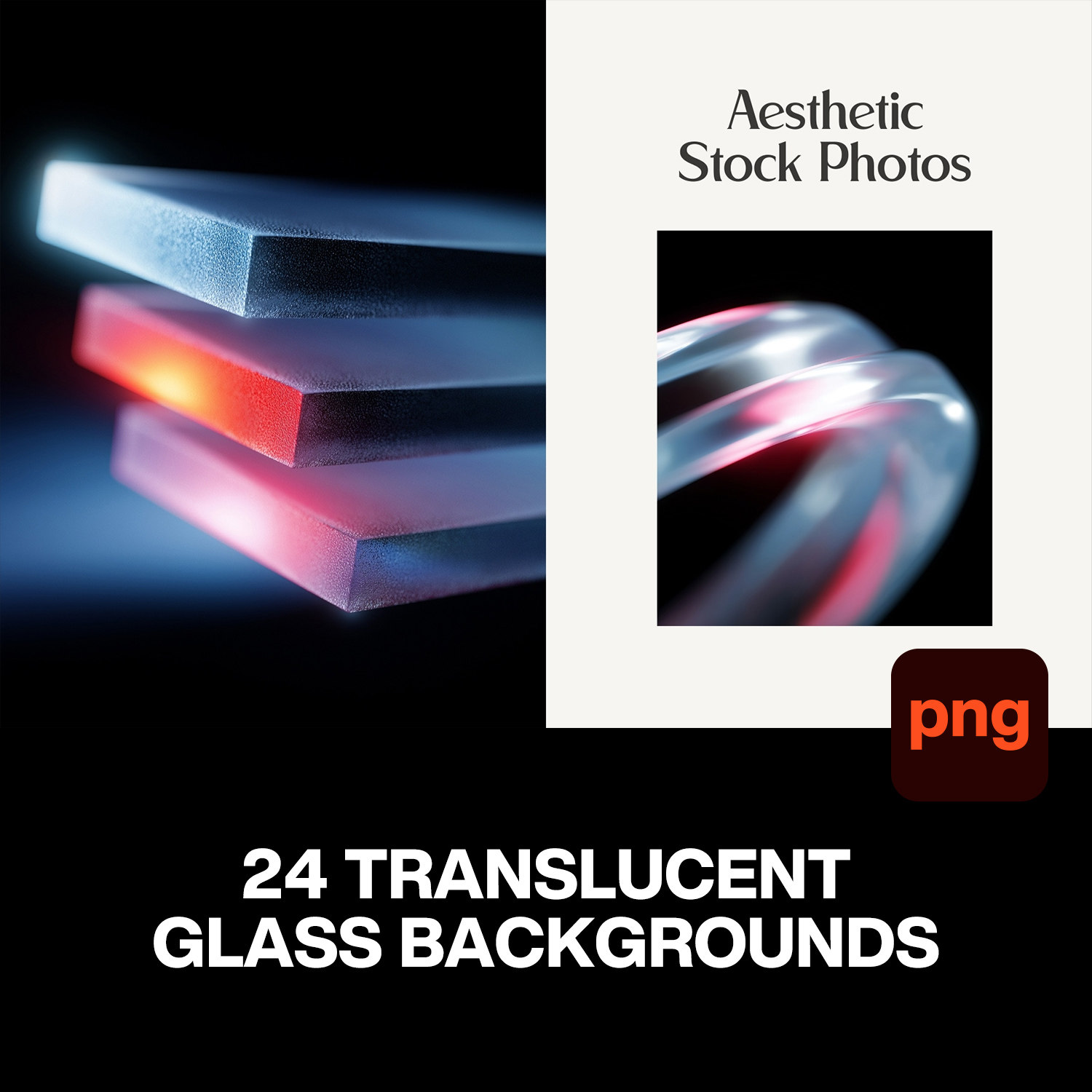 24款未来主义科幻半透明水晶玻璃微距特写渐变壁纸背景图片素材