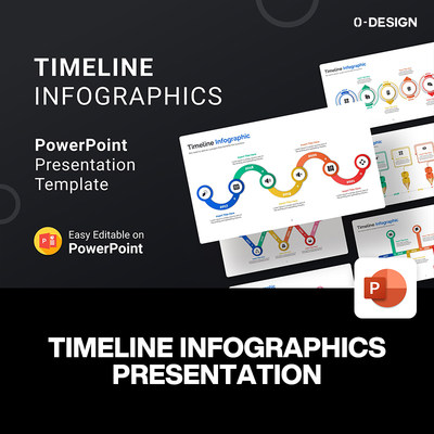 30款专业Timeline时间轴商业汇报项目进度信息图表演示ppt模板
