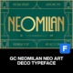 饰艺术Art 6字重Neomilan现代经典 工业装 Deco无衬线英文字体家族