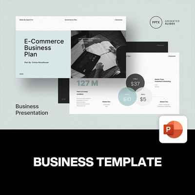 32页极简时尚商业公司企业计划书提案项目总结汇报ppt演示模板