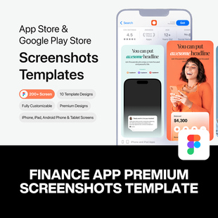 10套App Store苹果应用商店上架图发布预览介绍展示fig设计模板
